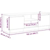 TV staliukas televizoriaus spintelė Old Wood 102x30x36 cm Engineered Wood