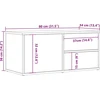 TV staliukas televizoriaus spintelė Old Wood 80x34x35,5 cm Engineered Wood