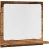 Veidrodinė vonios spintelė, medienos, 40x11x37cm, mediena