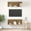 TV staliukas TV spintelių komplektas 2 vnt. 37 x 37 x 107 cm
