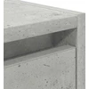 Sieninės naktinės spintelės, 2vnt., betono pilkos, 38x34x40 cm