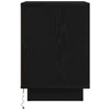 Spintelės prie lovos su LED lemputėmis 2 vnt Juodos 38x34x50 cm