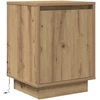 Spintelės prie lovos su LED lemputėmis 2 vnt Artisan Oak