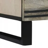 Šalia lovos spintelė 2 pcs Balta ir juoda 40 x 33 x 46 cm