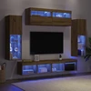 TV staliukas TV spintelių komplektas 6 vnt. artisano ąžuolo Apdirbta mediena