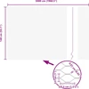 Hexagonal Fence with Post 50 x 1,4 m PVC dengtas plienas Pilka