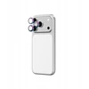 „AmazingThing“ stiklinis dėklas „Apple iPhone 17 Pro / Pro Max“ su vaivorykštės spalvos aliuminio rėmeliu