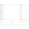 Sztapel Reguliuojamas dangtis 260x465mm (50vnt)