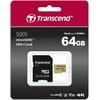 Atminties kortelė TRANSCEND 64GB UHS-I U1 Micro SD su adapteriu SD