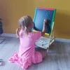 Dvipusė medinė piešimo lenta Kruzzel
