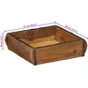 Padėklas 4 vnt. Ruda 29 x 31 x 10 cm Kietas atkurtas medis