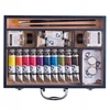 Talens Aliejiniai dažai - Van Gogh - 12 vnt. 40ml medinė dėžutė + priedai