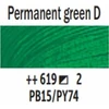 Talens Van Gogh Oil Colour Tube Permanent Žalias Deep 619