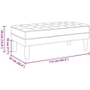 suoliukas su pagalve Tamsiai pilka 113 x 57 x 39 cm Aksomas