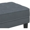 suoliukas su pagalve Tamsiai pilka 113 x 57 x 39 cm Aksomas