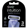 Wilkinson Sword Wilkinson Intuition Quattro Sensitive skustuvo galvutė, 4 ašmenys, 3 vnt.