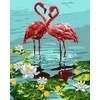 Tapyba pagal skaičius - Pora flamingų 40x50cm