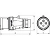 Tarel 3P + N + su sriegiais 32A 400V 5P IP44 (107)