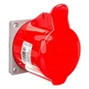 Tarel 5P 32A 400V raudonos IP44 izoliacinis lizdas