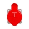 Tarel 5P 32A 400V raudonos IP44 izoliacinis lizdas