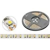 GTV 3528 blykstės juosta, 600 LED šaltai baltos spalvos, 48 W, atspari vandeniui 8 mm, ritinys