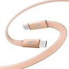 TB Kabelis USB C - USB C 1m płaski brzoskwiniowy (AKTBXKUCCFLAT1O)