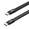 TB Kabelis USB C - USB C 1m płaski juoda (AKTBXKUCCFLAT1B)