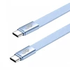 TB Kabelis USB C - USB C 1m płaski mėlynas (AKTBXKUCCFLAT1N)