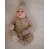 TB Print Lodger Mittens Folklore Merino wełniane rękawiczki dziecięce rusvai gelsvas 0-12m MTM 630_0-12