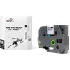 TB Print TBTB- TZE241 Brolis Juodas ant balto 18x8mm 1vnt.