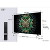 Televizorius TCL 55C69K TV 139.7 cm (55") 4K Ultra HD Smart TV Wi-Fi Metallic