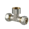 Tdm Brass Tdm_Brass Užveržiamas trišakis 1060, 1/2″ x 16 mm, išorinis sriegis