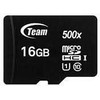 Atminties kortelė Team Group Kortelė TeamGroup 500x Micro SDHC 16 GB klasė 10 UHL- (TUSDH16GCL10U03)