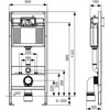 Tece potinkinis WC rėmas TECEbase 3/6L 112cm