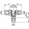 Tece PPSU sumažinimo trišakis 20 x 16 x 16 mm (8711004)
