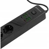 Proove Power Strip 2m 3000W maitinimo lizdas P-04 (4xAC + 4xUSB + 2xType-C) juodos spalvos