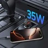 Tech-Protect CC02 35W automobilinis įkroviklis su 2 prievadais USB-C / USB-A - Juodas