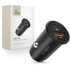 Tech-Protect CC02 35W automobilinis įkroviklis su 2 prievadais USB-C / USB-A - Juodas