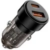 „Tech Protect CC03“ 2 prievadų PD75W automobilinis įkroviklis - juodas