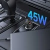 Tech-Protect CC03 45W 2 prievadų USB-A / USB-C automobilinis įkroviklis - Juodas