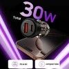 Tech-Protect CC03 30W 2 prievadų USB-A / USB-C automobilinis įkroviklis - Juodas