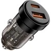 Tech-Protect CC03 45W 2 prievadų USB-A / USB-C automobilinis įkroviklis - Juodas