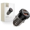 Tech-Protect CC03 30W 2 prievadų USB-A / USB-C automobilinis įkroviklis - Juodas