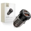 Tech-Protect CC03 45W 2 prievadų USB-A / USB-C automobilinis įkroviklis - Juodas
