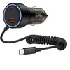 Tech Protect CC05 automobilinis įkroviklis su 2 prievadais, PD60 W, USB-C laidas - Juodas