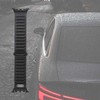 Audi Logo natūralios odos magnetinis žiedinis dirželis Apple Watch 44 / 45 / 46 / 49 mm - Juodas