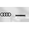 Audi Logo natūralios odos magnetinis žiedinis dirželis Apple Watch 44 / 45 / 46 / 49 mm - Juodas
