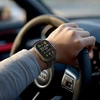 apyrankė Audi Sport Raudona Logo Silicone Watch apyrankė for Apple Watch 44/45/46/49mm juodos spalvos