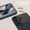 Tech-Protect MagMat MagSafe Dėklas skirtas Samsung Galaxy S25 – skaidrus mėlynos spalvos