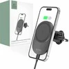 Magnetic MagSafe Automobilinis laikiklis Wireless Charging 15W for Vent Car Tech-Protect mm15W-V1 juodos spalvos